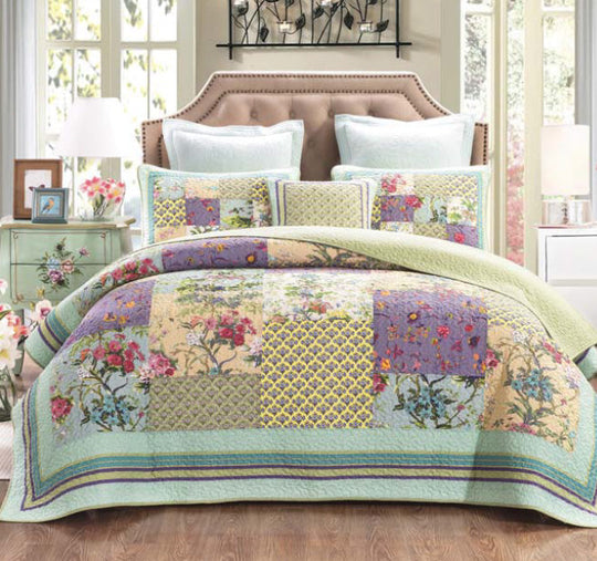 Cosmic Floral Bed Coverlet Set Range