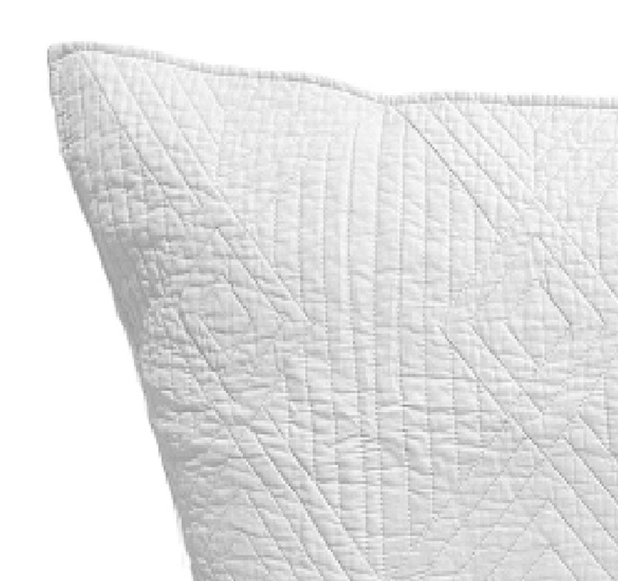 Diamond European Pillowcase White