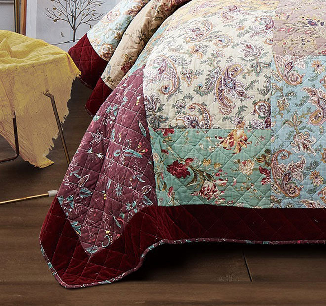 Dramatic Floral Coverlet Set Range