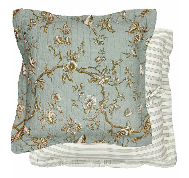 Lyon Teal European Pillowcase