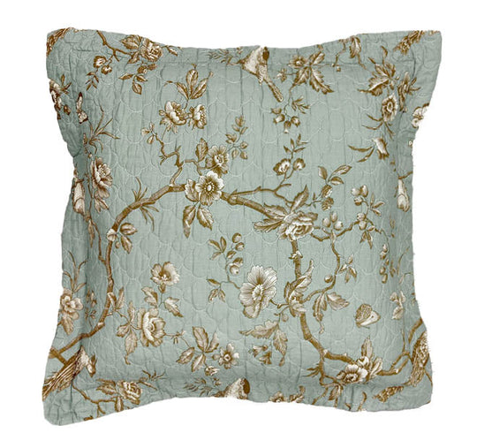 Lyon Teal European Pillowcase