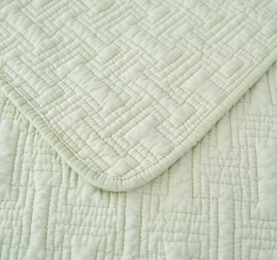 Milky Green Coverlet Set Range