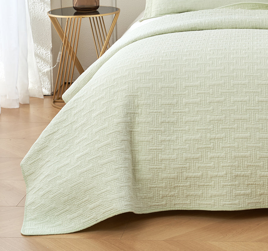 Milky Green Coverlet Set Range
