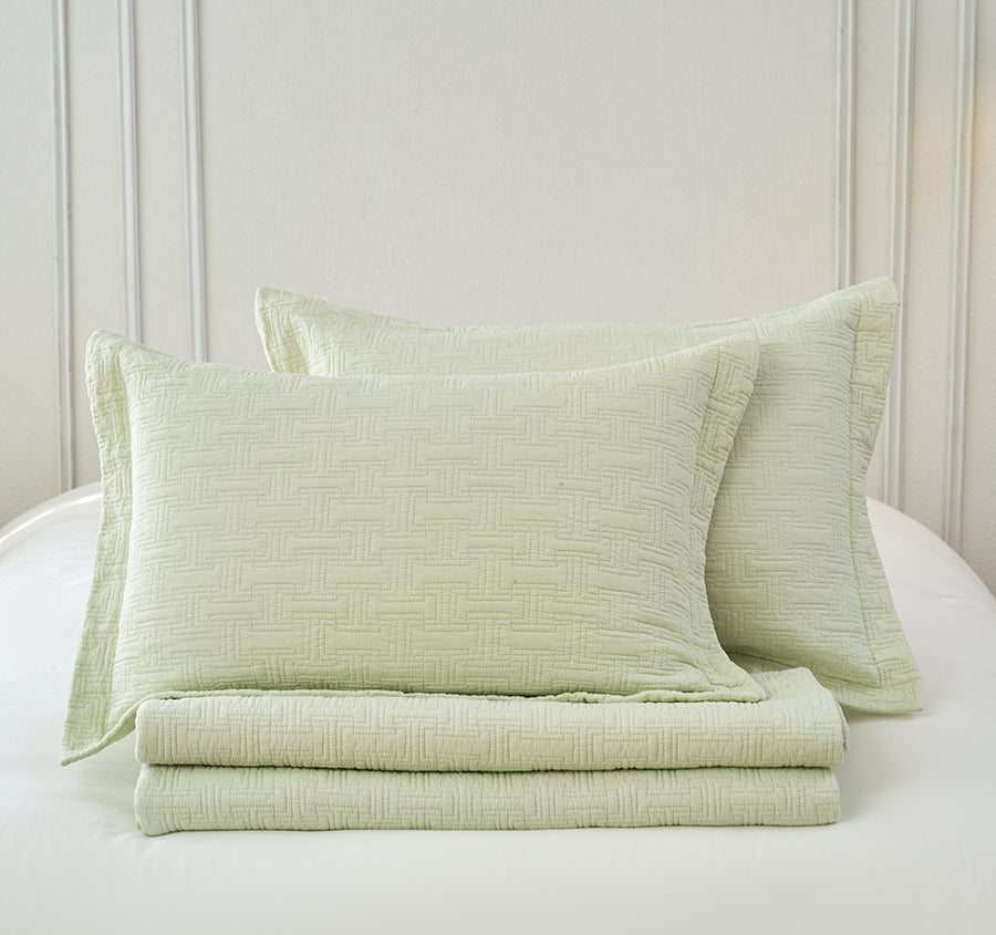 Milky Green Coverlet Set Range