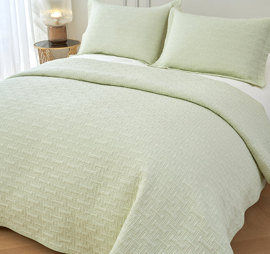 Milky Green Coverlet Set Range