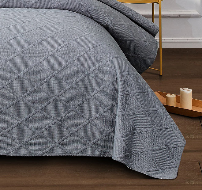 Misty Grey Coverlet Set Range