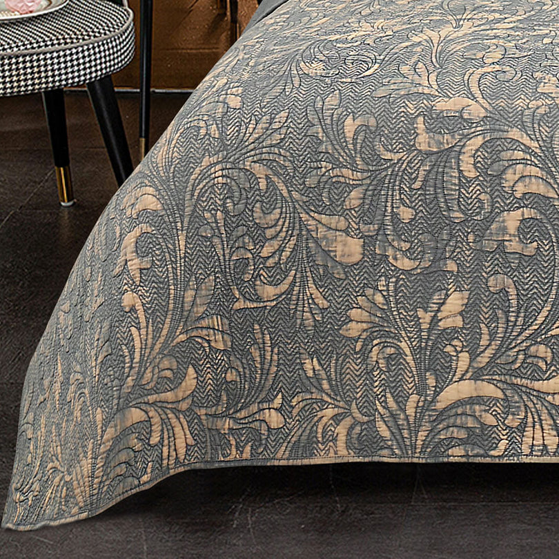 Stone Wash Coverlet Set Range Gun Metal – Manchester Warehouse