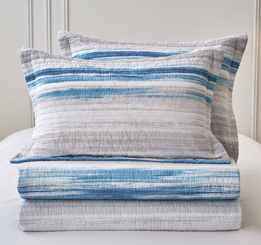 Windsor Coverlet Set Range Blue