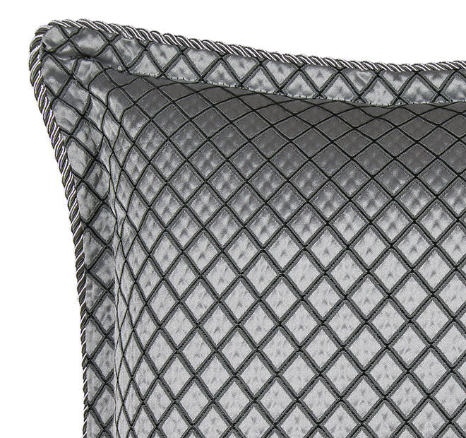 Lancaster 41x41cm Filled Cushion Silver