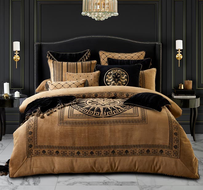 Massimo European Pillowcase Black Lion
