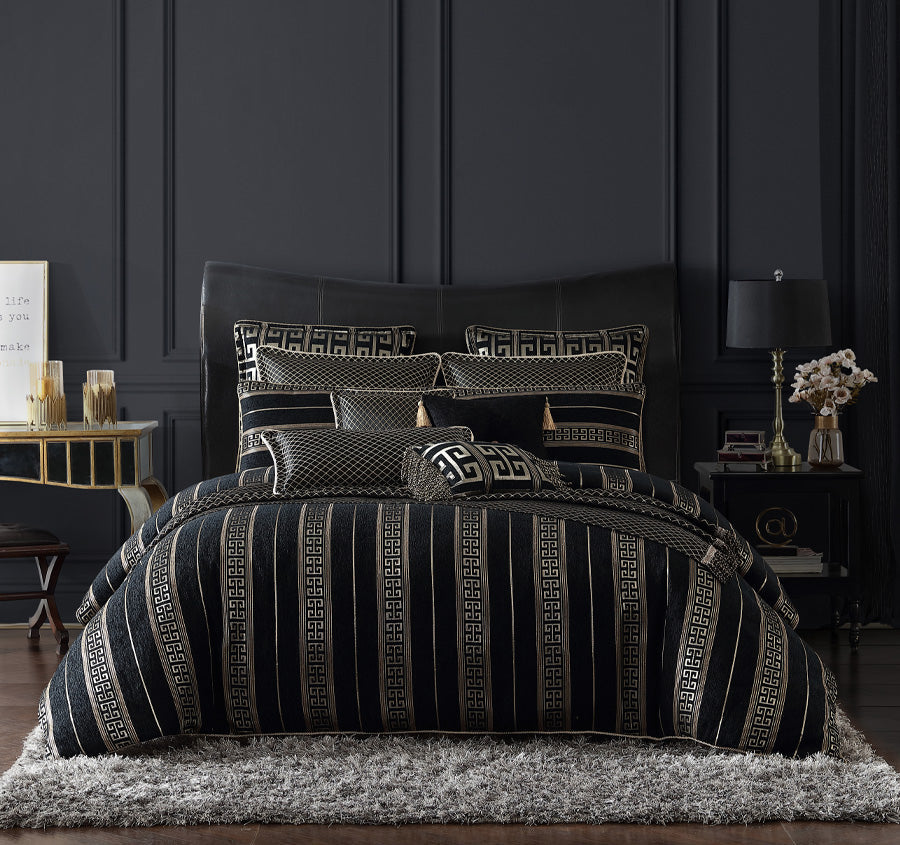 Mateo Quilt Cover Set Range Gold