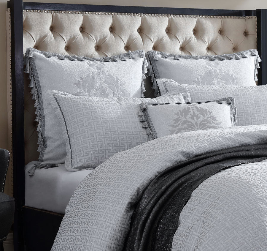 Orion Quilt Cover Set Range Silver
