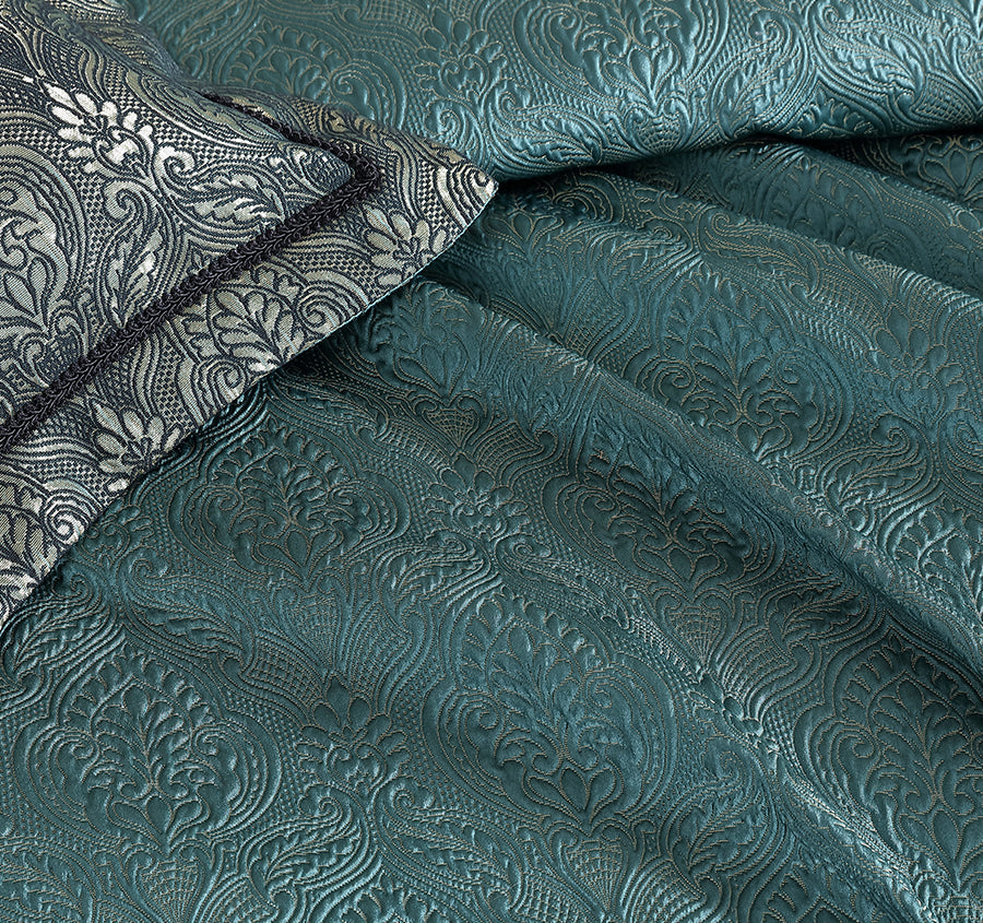 Valencia Quilt Cover Set Range Emerald
