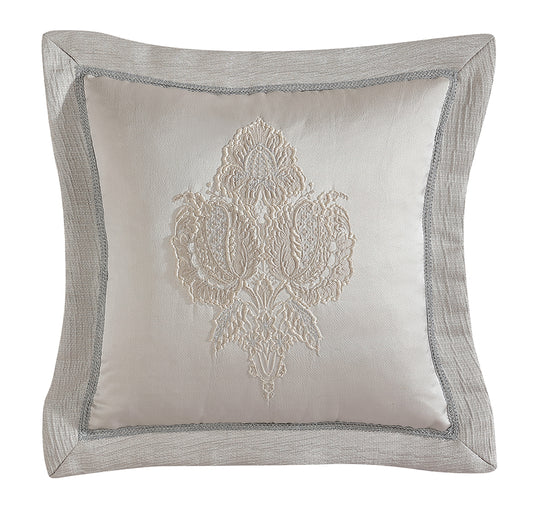Emerson 45x45cm Filled Cushion Ivory