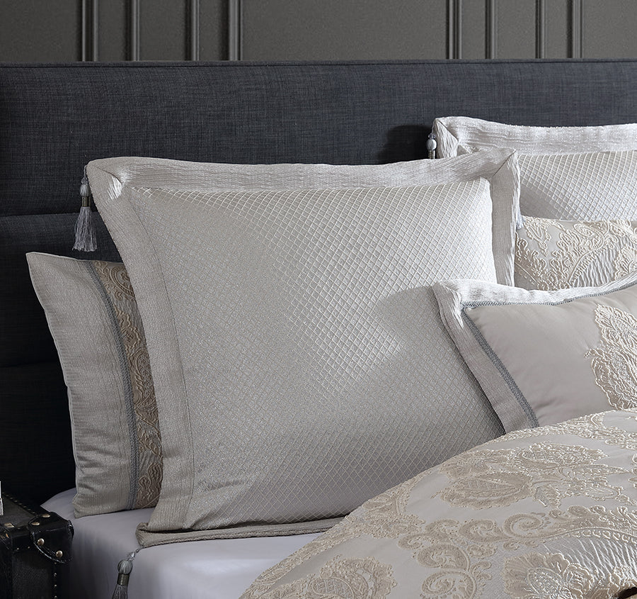 Emerson Quilt Cover Set Range Ivory