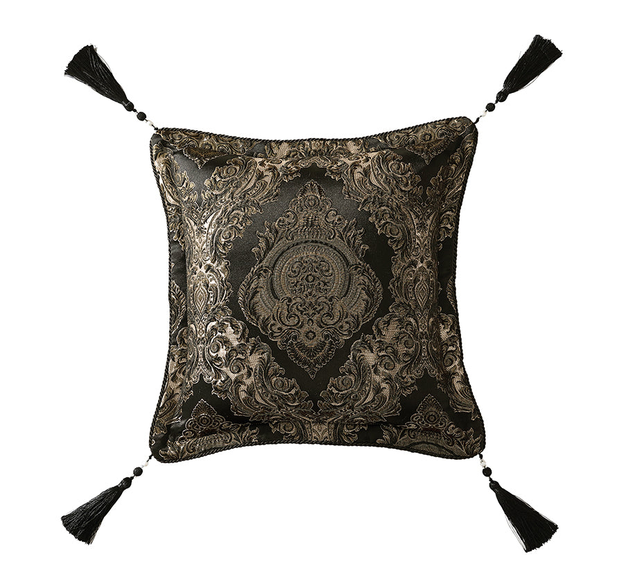 Monarch 45x45cm Filled Cushion Black