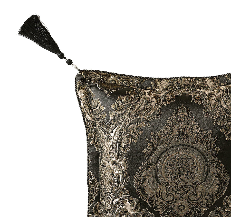 Monarch 45x45cm Filled Cushion Black