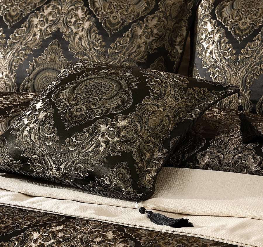 Monarch 45x45cm Filled Cushion Black