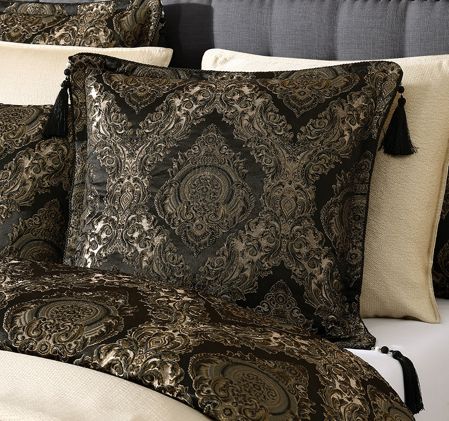 Monarch European Pillowcase Black