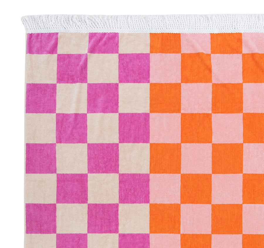 Boardwalk 100x180cm Beach Towel Blush