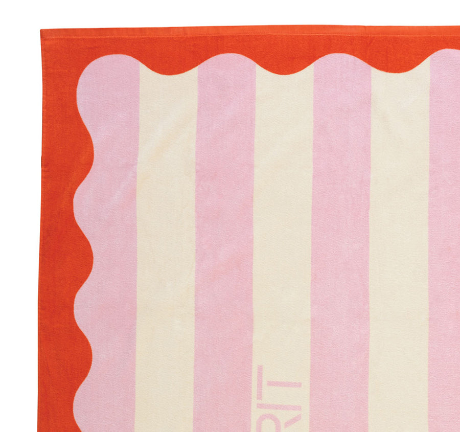 Esplanade 80x160cm Beach Towel Crimson