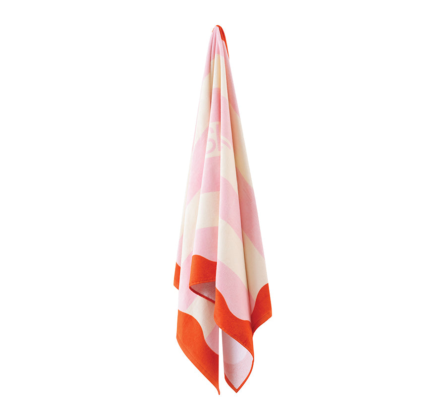Esplanade 80x160cm Beach Towel Crimson