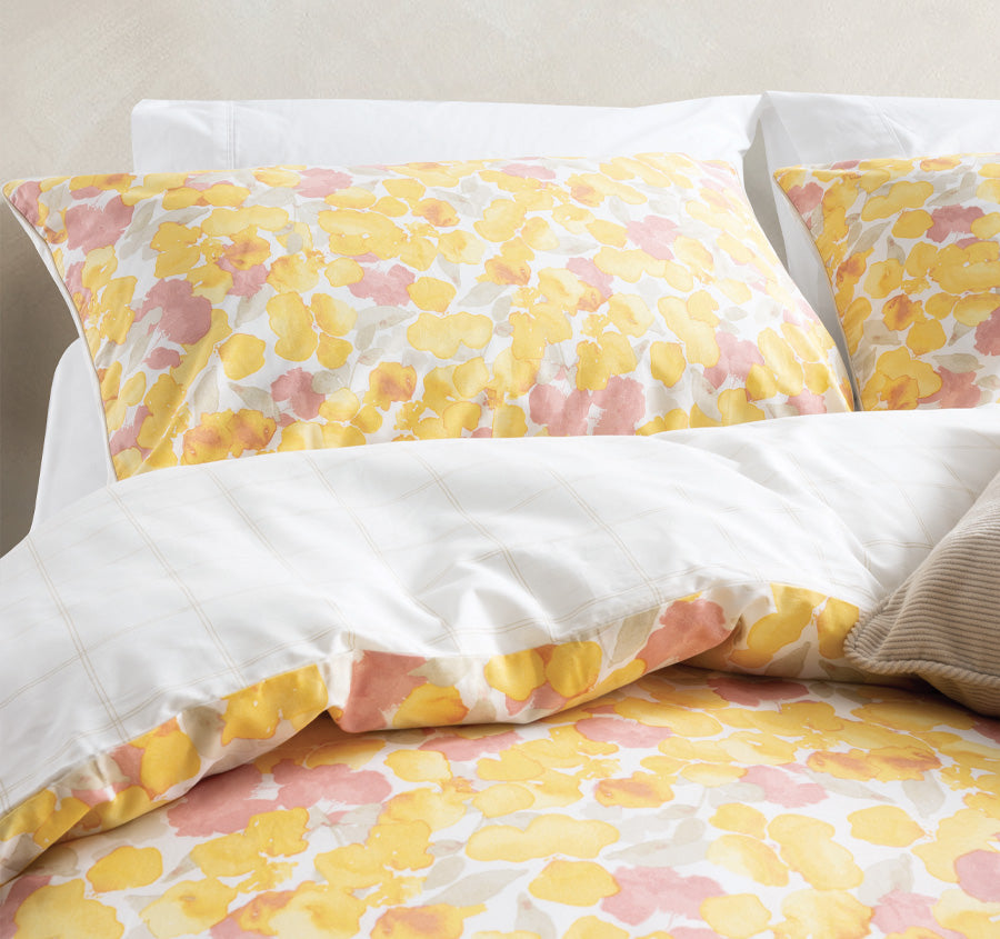 Nikita Quilt Cover Set Range Yellow