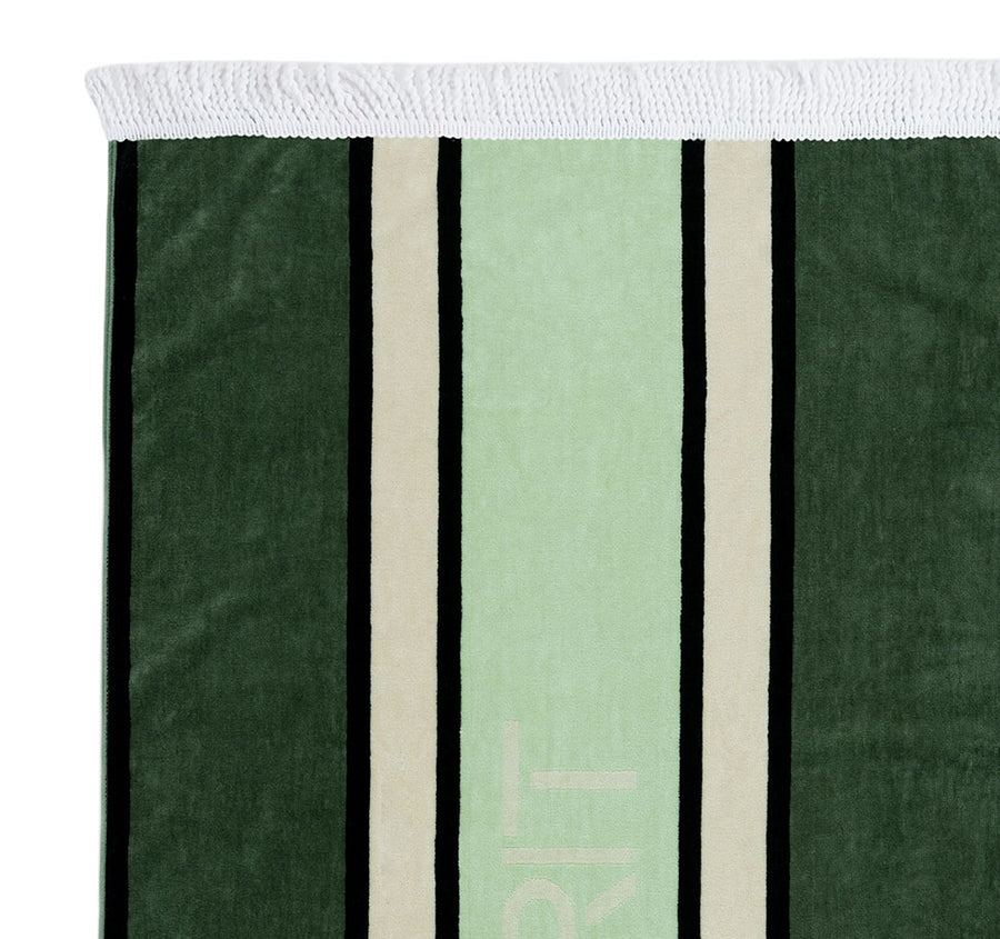 Tidal 80x160cm Beach Towel Olive