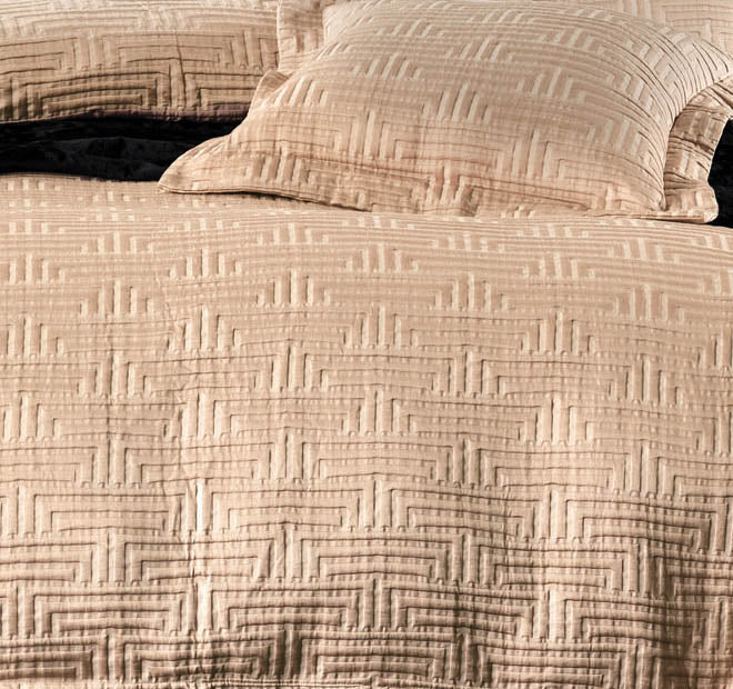 Winston Quilt Cover Set Range Gold