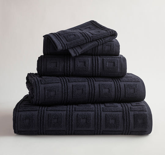 Astoria 580gsm Cotton Bath Towel Range Black