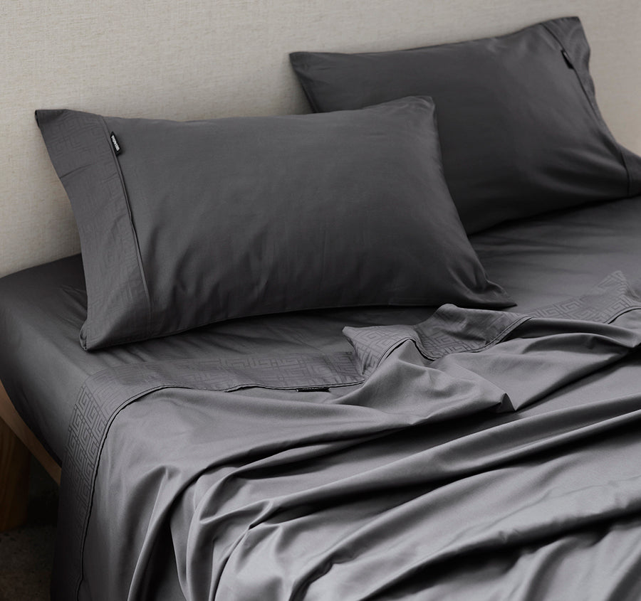 Keye 500TC Cotton Mega Sheet Set Range Charcoal