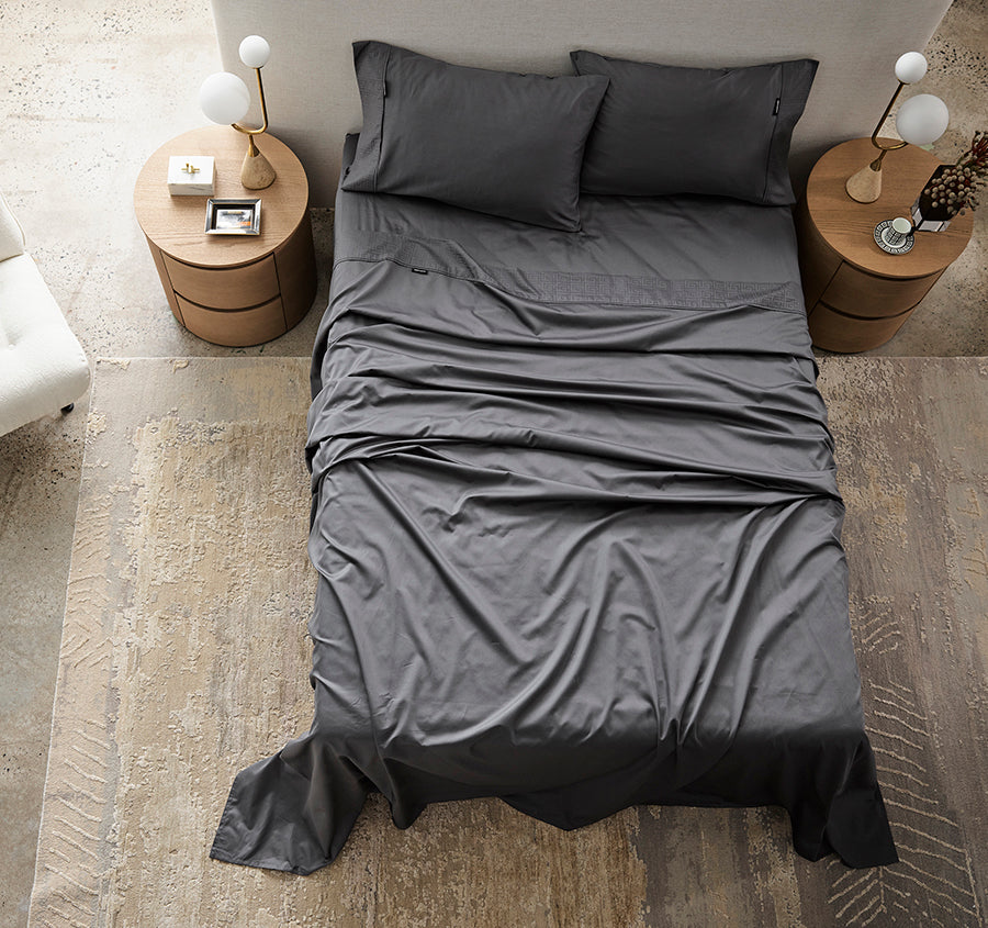 Keye 500TC Cotton Mega Sheet Set Range Charcoal