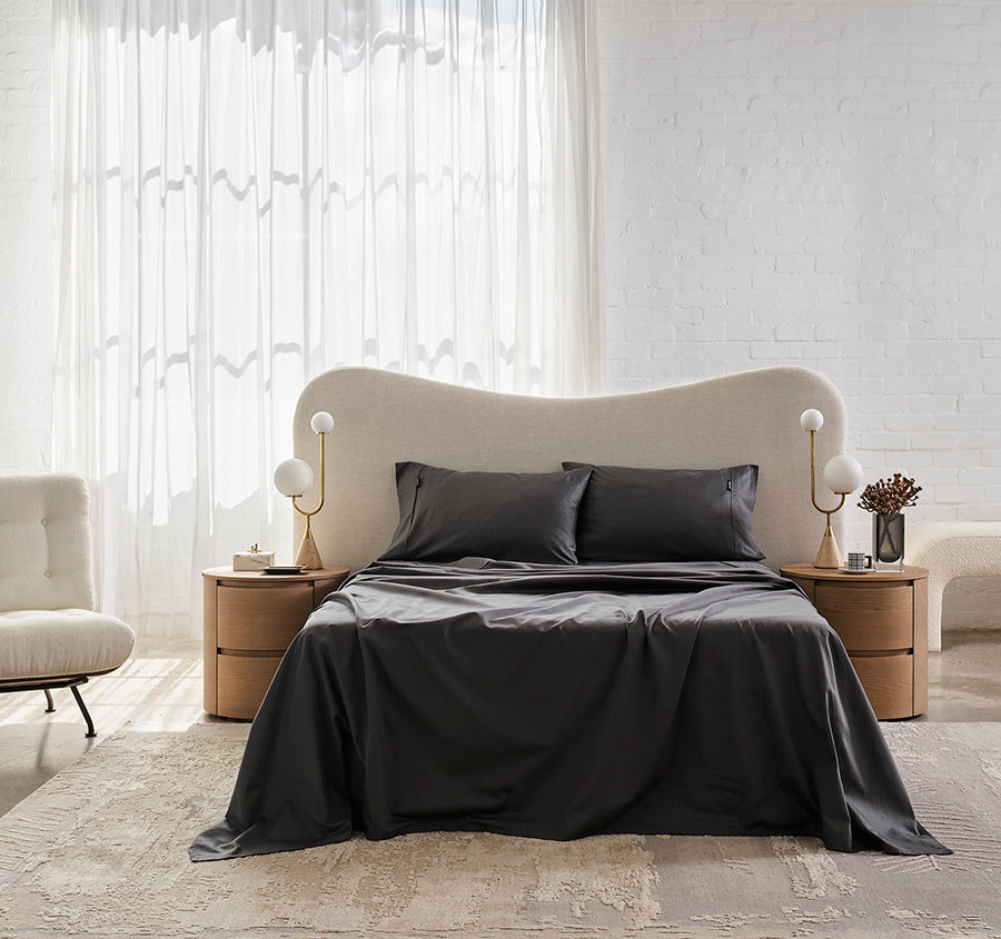 Keye 500TC Cotton Mega Sheet Set Range Charcoal