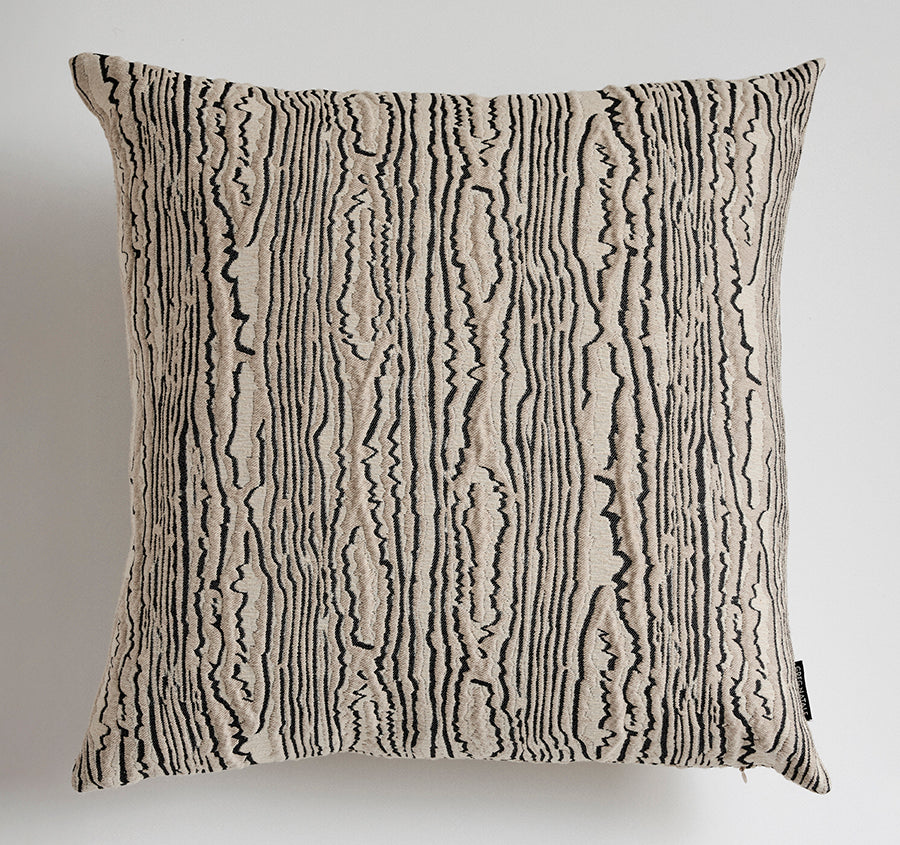 Moire 50x50cm Filled Cushion Black
