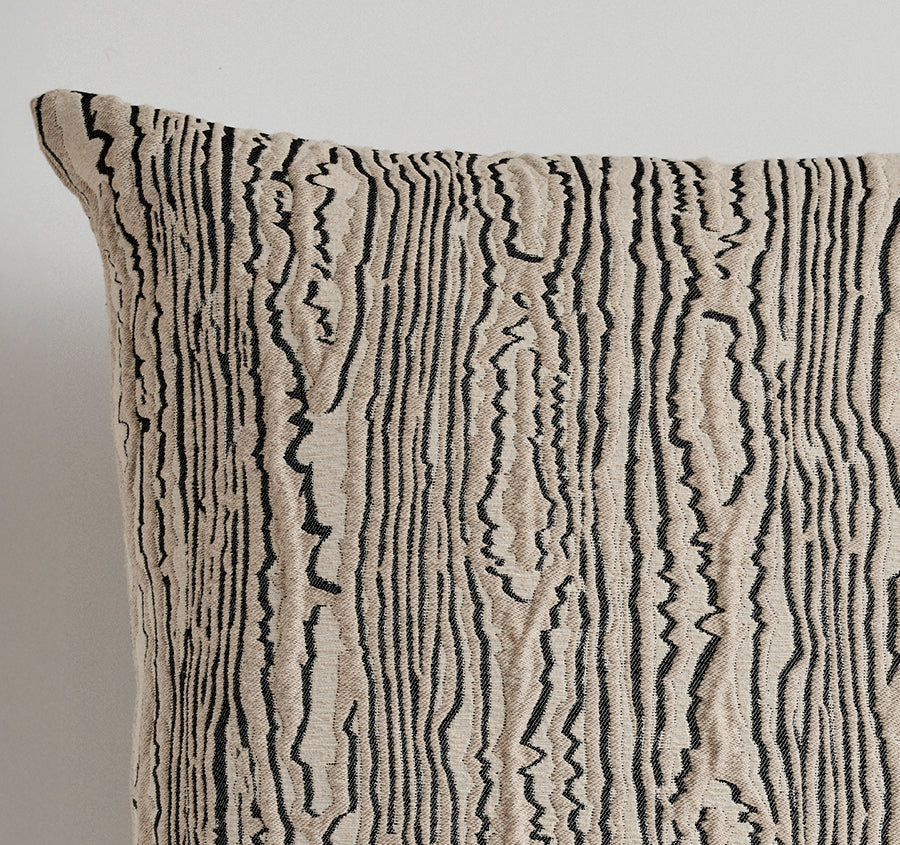 Moire 50x50cm Filled Cushion Black