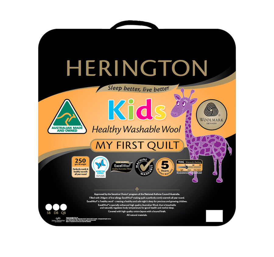 Kids Washable Wool 250GSM Quilt Range