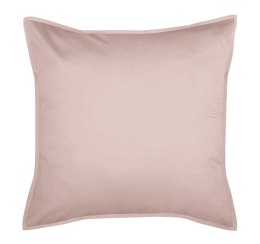 Drift Stonewashed Cotton European Pillowcase Blush Pink