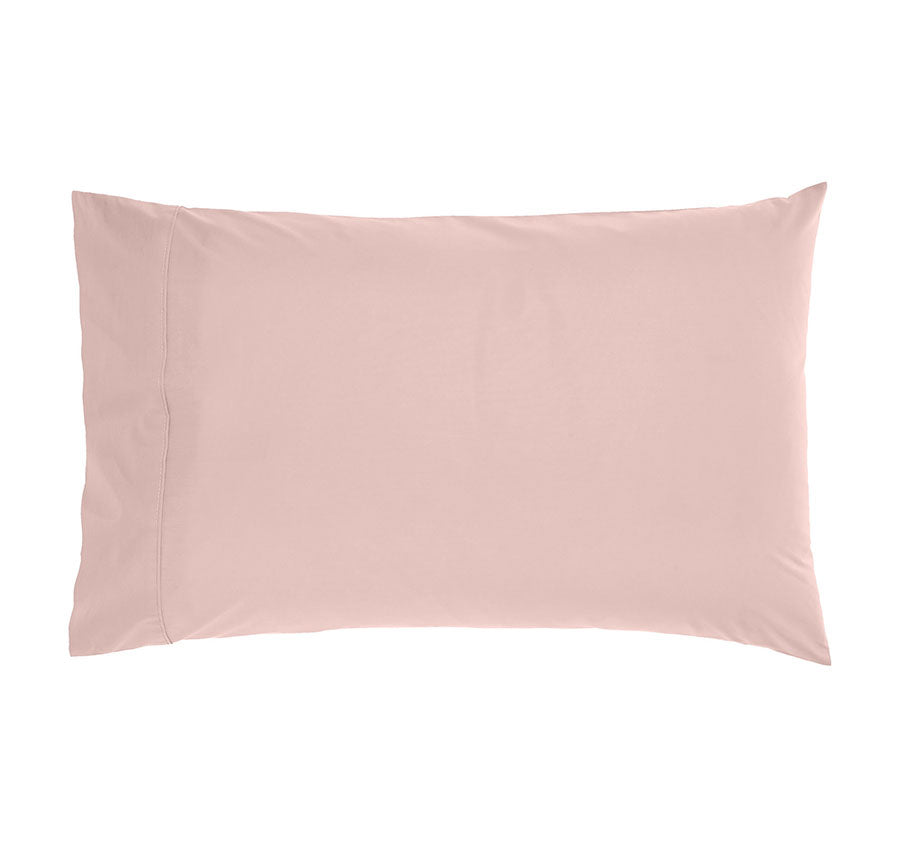 Drift Stonewashed Cotton Standard Pillowcase Pair Blush Pink