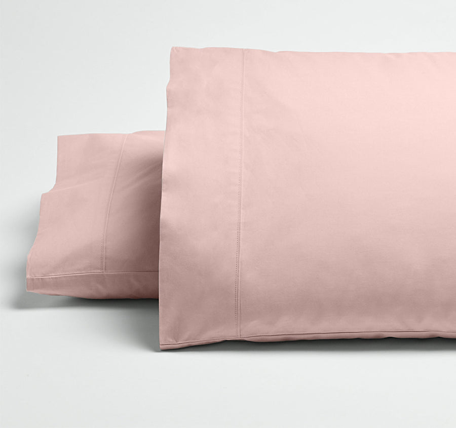 Drift Stonewashed Cotton Standard Pillowcase Pair Blush Pink
