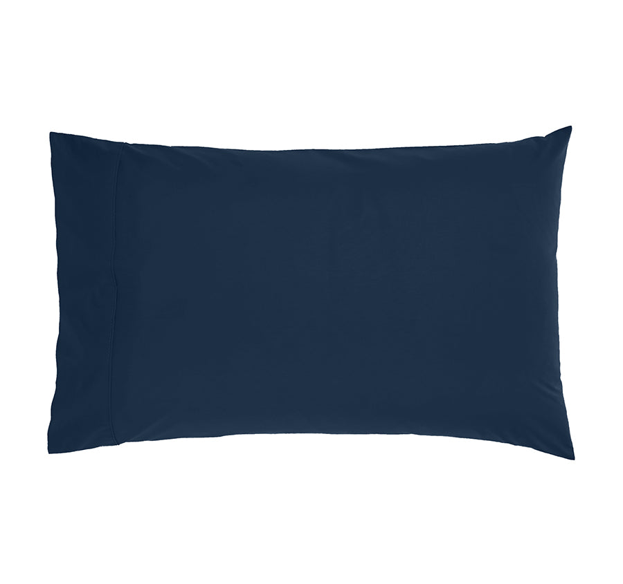 Drift Stonewashed Cotton Standard Pillowcase Pair Denim Navy