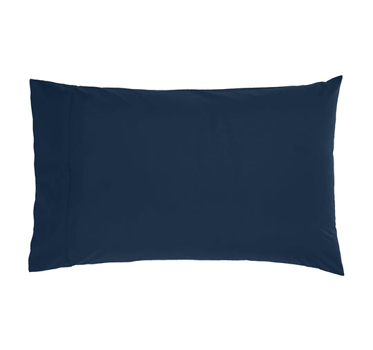 Drift Stonewashed Cotton Standard Pillowcase Pair Denim Navy
