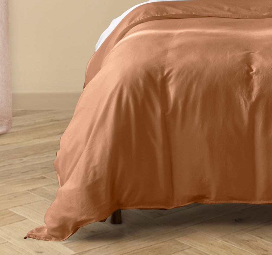 Drift Stonewashed Cotton Quilt Cover Set Range Earth Clay