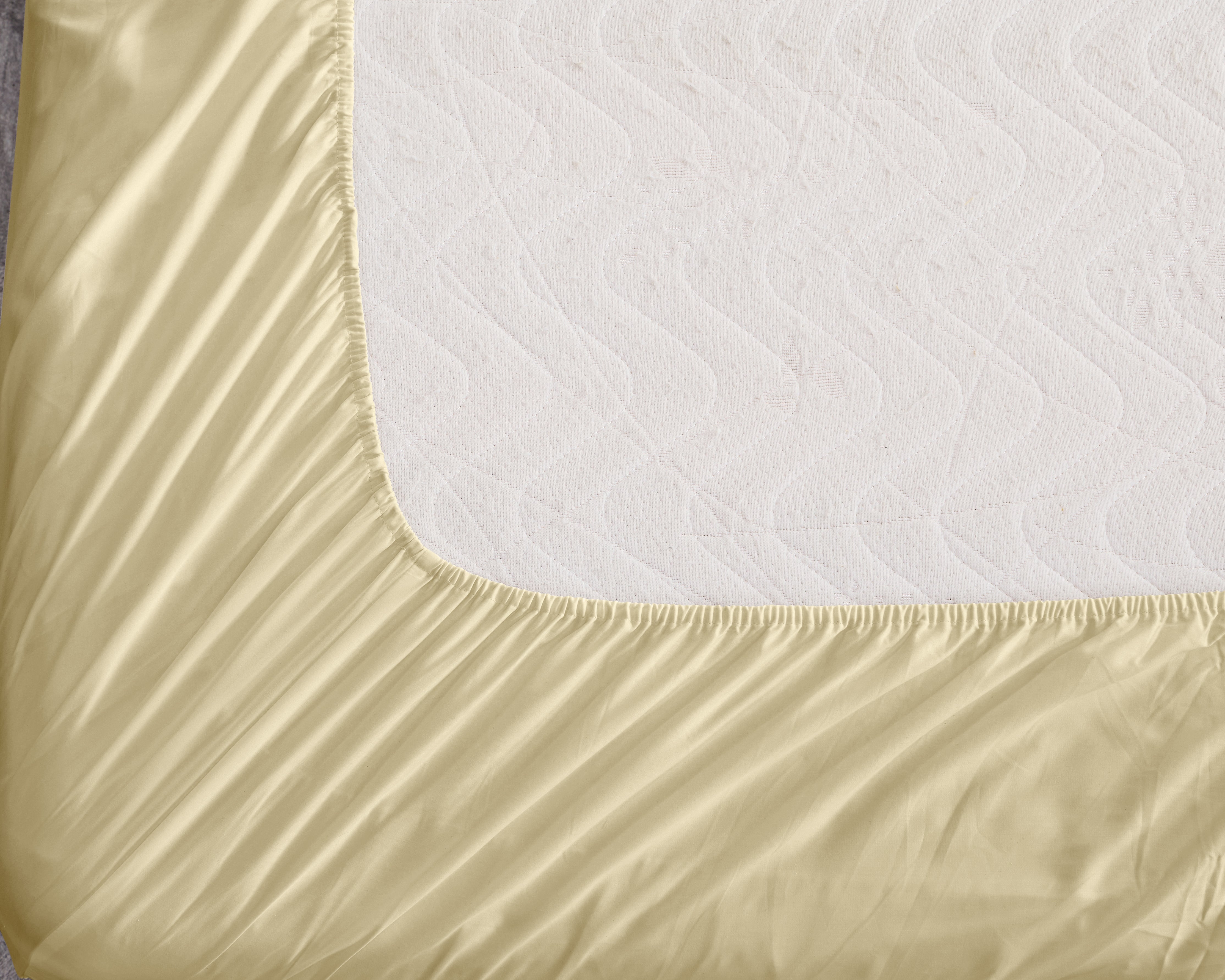 Drift Stonewashed Cotton Mega Fitted Combo Range Lemon Yellow