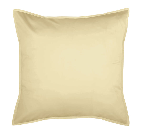 Drift Stonewashed Cotton European Pillowcase Lemon Yellow
