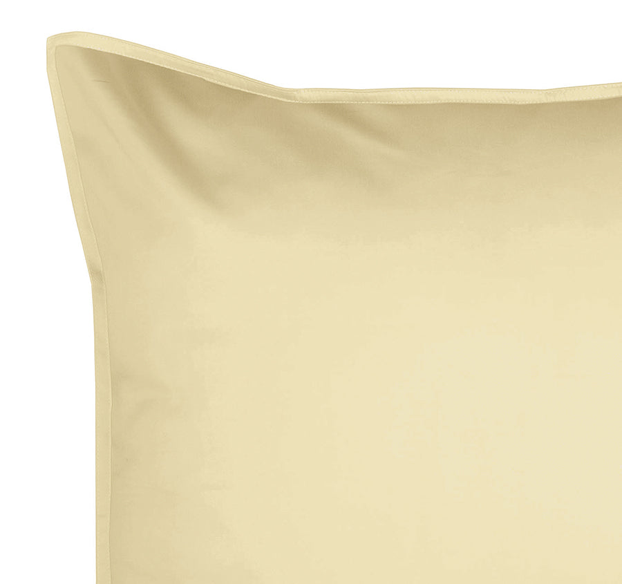 Drift Stonewashed Cotton King Pillowcase Lemon Yellow