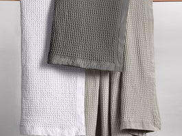 Haven Cotton Waffle Blanket Range Driftwood Linen