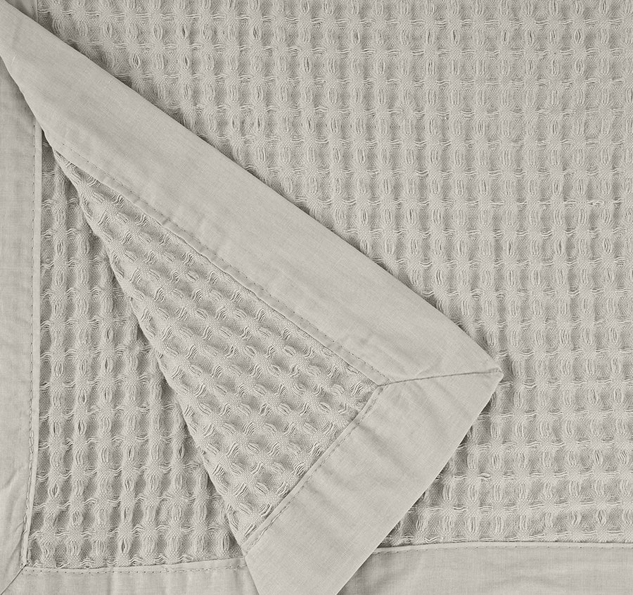 Haven Cotton Waffle Blanket Range Driftwood Linen