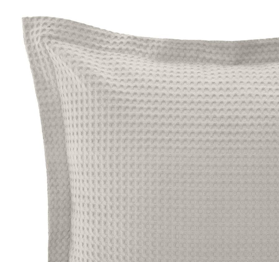 Haven Cotton Waffle Standard Pillowcase Pair Driftwood Linen