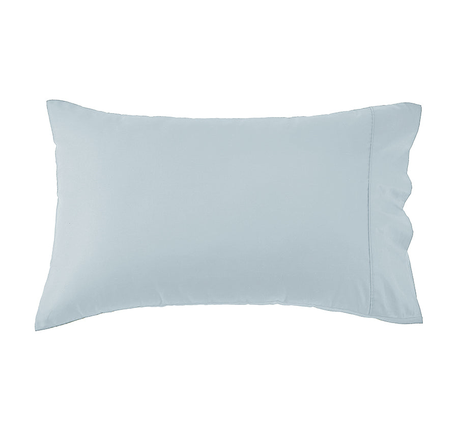 Oxford 300TC Crisp Cotton Percale Fitted Combo Range Breeze Blue