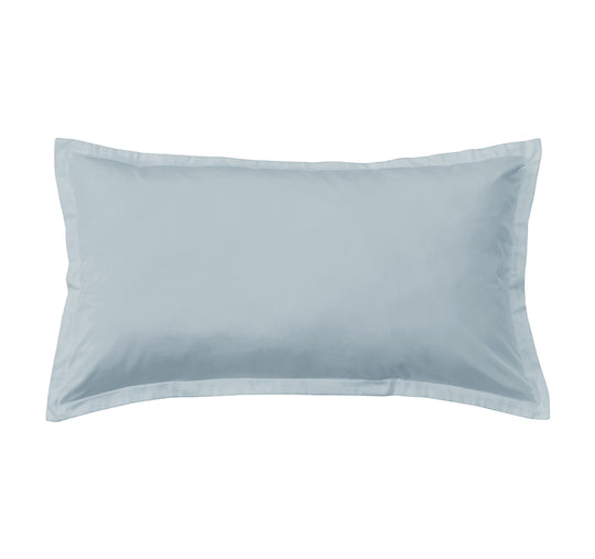 Oxford 300TC Crisp Cotton Percale Tailored King Pillowcase Breeze Blue